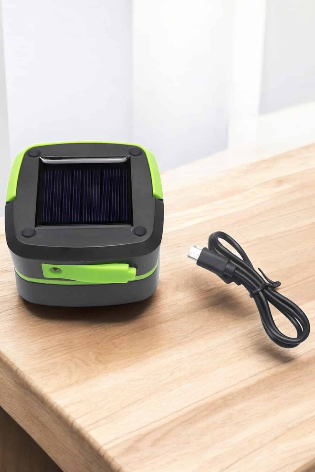 Güneş Enerjili Led Lamba Kamp Lambası Katlanabilir Lamba USB Şarjlı
