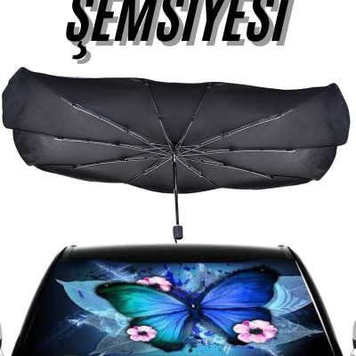 Güneş Önleyici Katlanabilir Oto Araba Güneşlik Şemsiye Tip Ön Cam
