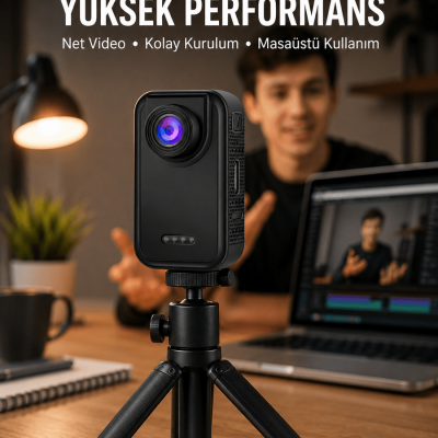 Günlük Kullanıma Uygun Mini Video Kamera Vlog Çekimleri İçin Yeni Nesil