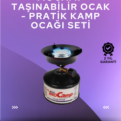 Hafif ve Kompakt Tasarımlı Taşınabilir Kamp Ocağı – Ergonomik Kullanım