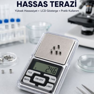 Hassas Tartım İçin Dijital Cep Terazisi Sayma Modlu Yeni Nesil