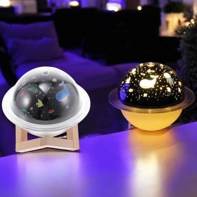 Hava Nemlendirici Masa ve Gece Lambası USB Projeksiyon Aromaterapi