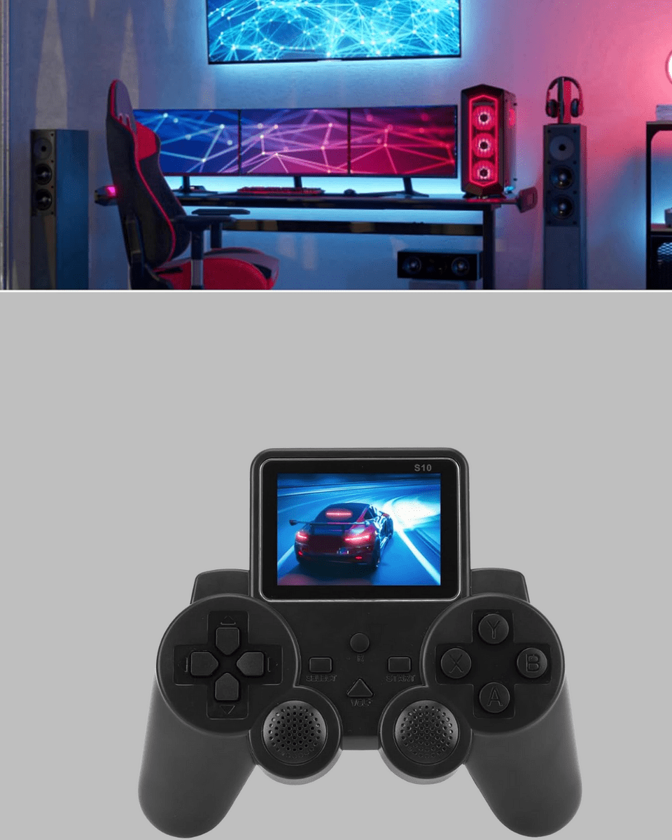 2025 A Kalite S10 Gamepad 520 Oyunlu TV Bağlantılı Retro Atari Konsolu Yeni Nesil