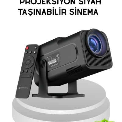 HDMI USB Girişli Akıllı Projeksiyon Cihazı Taşınabilir Düşük Tüketimli