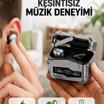 Hızlı Şarj Edilebilen Kablosuz Kulaklık – Uzun Süreli Kullanım için Tasarlandı