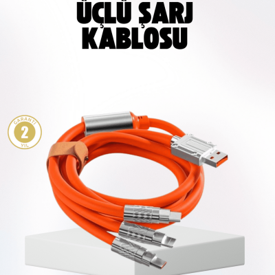 Hızlı Şarj Uyumlu Şarj Kablosu – Esnek Yapı, Güçlü Bağlantı, Yüksek Performans