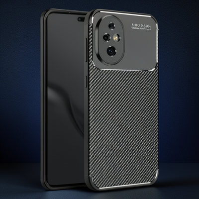 Honor 200 Kılıf Auto Focus Karbon Kapak - Siyah