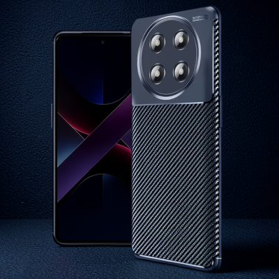 Honor Magic 7 Lite Kılıf Auto Focus Karbon Kapak - Lacivert