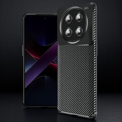 Honor Magic 7 Lite Kılıf Auto Focus Karbon Kapak - Siyah