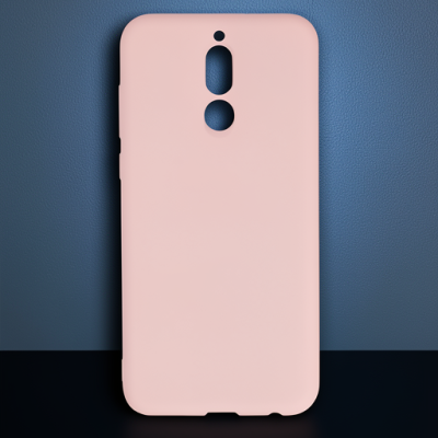 Huawei Mate 10 Lite Kılıf Nano İçi Kadife Silikon - Pudra