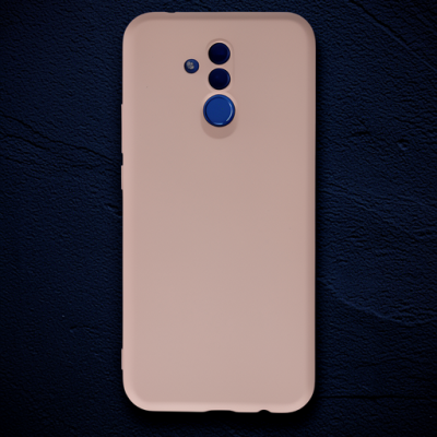Huawei Mate 20 Lite Kılıf Nano İçi Kadife Silikon - Pudra