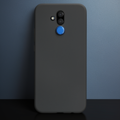 Huawei Mate 20 Lite Kılıf Nano İçi Kadife Silikon - Siyah