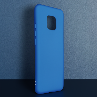 Huawei Mate 20 Pro Kılıf First Silikon - Mavi