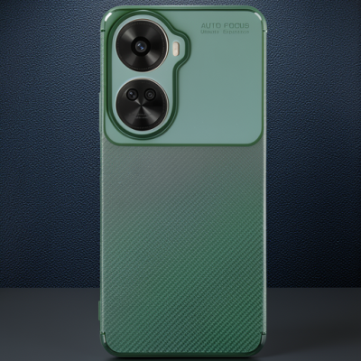 Huawei Nova 12 Se Kılıf Auto Focus Karbon Kapak - Koyu Yeşil