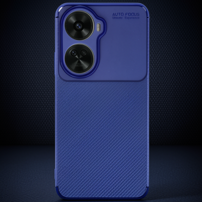 Huawei Nova 12 Se Kılıf Auto Focus Karbon Kapak - Lacivert
