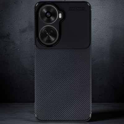 Huawei Nova 12 Se Kılıf Auto Focus Karbon Kapak - Siyah