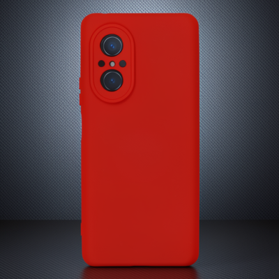 Huawei Nova 9 Se Kılıf Nano İçi Kadife Silikon - Kırmızı