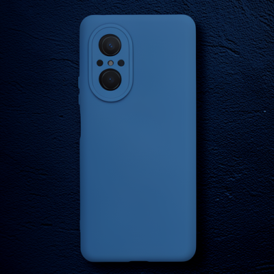 Huawei Nova 9 Se Kılıf Nano İçi Kadife Silikon - Mavi