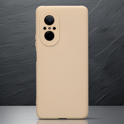 Huawei Nova 9 Se Kılıf Nano İçi Kadife Silikon - Pudra
