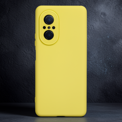 Huawei Nova 9 Se Kılıf Nano İçi Kadife Silikon - Sarı