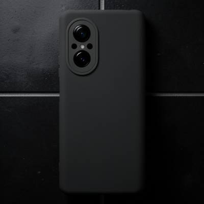 Huawei Nova 9 Se Kılıf Nano İçi Kadife Silikon - Siyah