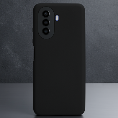 Huawei Nova Y70 Kılıf First Silikon - Siyah