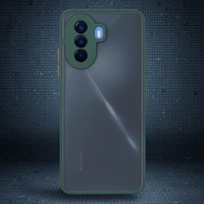 Huawei Nova Y70 Kılıf Montreal Silikon Kapak - Yeşil