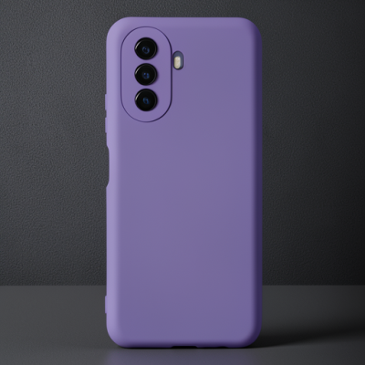 Huawei Nova Y70 Kılıf Nano İçi Kadife Silikon - Mor