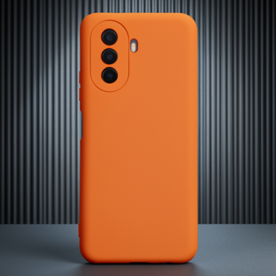 Huawei Nova Y70 Kılıf Nano İçi Kadife Silikon - Turuncu