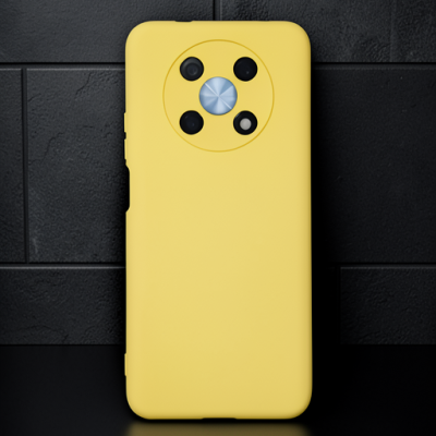 Huawei Nova Y90 Kılıf Nano İçi Kadife Silikon - Sarı