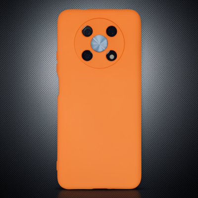 Huawei Nova Y90 Kılıf Nano İçi Kadife Silikon - Turuncu