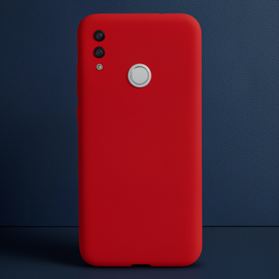 Huawei P Smart 2019 Kılıf Nano İçi Kadife Silikon - Kırmızı