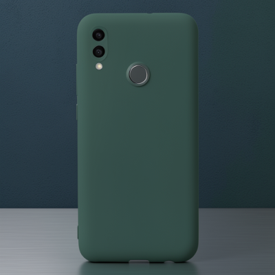 Huawei P Smart 2019 Kılıf Nano İçi Kadife Silikon - Koyu Yeşil