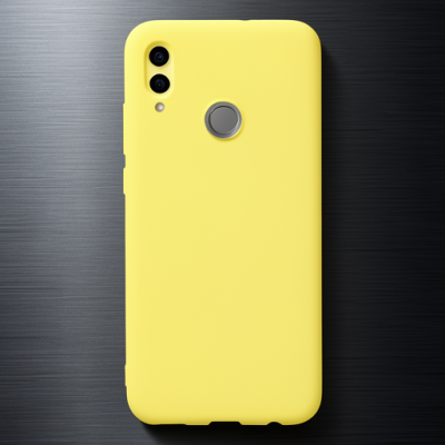 Huawei P Smart 2019 Kılıf Nano İçi Kadife Silikon - Sarı