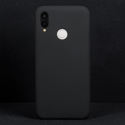 Huawei P Smart 2019 Kılıf Nano İçi Kadife Silikon - Siyah