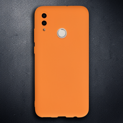 Huawei P Smart 2019 Kılıf Nano İçi Kadife Silikon - Turuncu