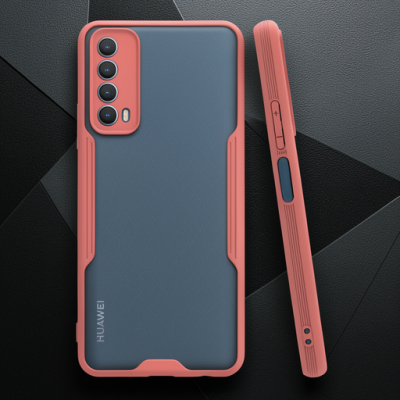 Huawei P Smart 2021 Kılıf Platin Silikon - Pembe