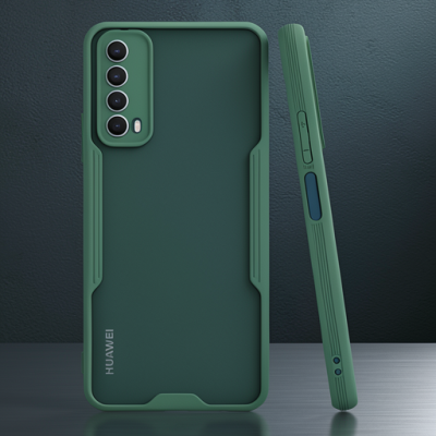 Huawei P Smart 2021 Kılıf Platin Silikon - Yeşil