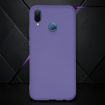 Huawei P20 Lite Kılıf Nano İçi Kadife Silikon - Mor
