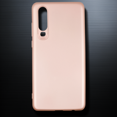 Huawei P30 Kılıf First Silikon - Rose Gold