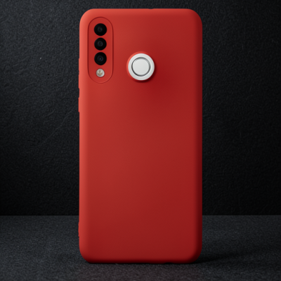 Huawei P30 Lite Kılıf Nano İçi Kadife Silikon - Kırmızı