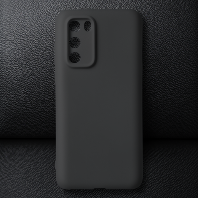Huawei P40 Kılıf First Silikon - Siyah