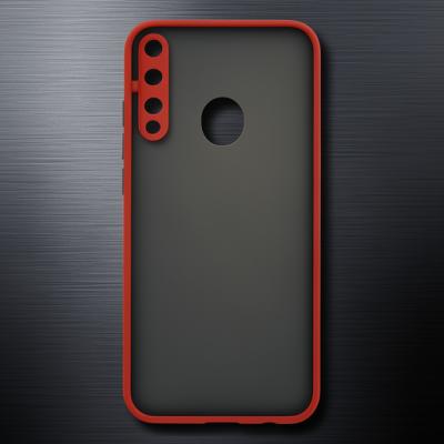 Huawei P40 Lite E Kılıf Montreal Silikon Kapak - Kırmızı