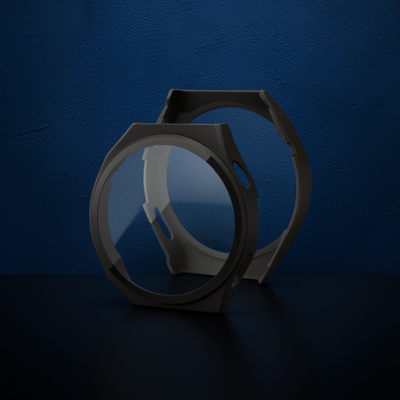 Huawei Watch Gt2 46mm Dota Camlı Kasa Ekran Koruyucu - Siyah
