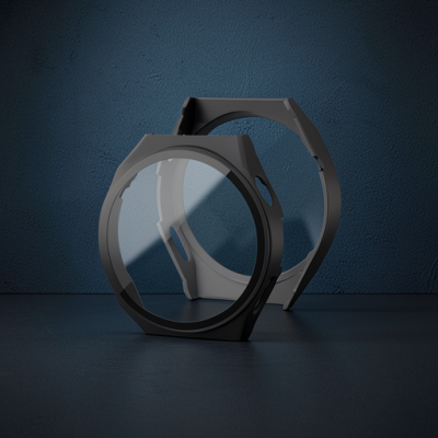 Huawei Watch Gt3 Pro 46mm Dota Camlı Kasa Ekran Koruyucu - Siyah