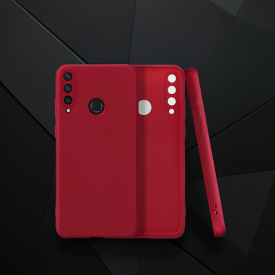 Huawei Y6p Kılıf First Silikon - Bordo