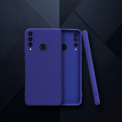 Huawei Y6p Kılıf First Silikon - Lacivert