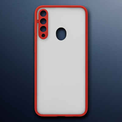 Huawei Y6p Kılıf Montreal Silikon Kapak - Kırmızı