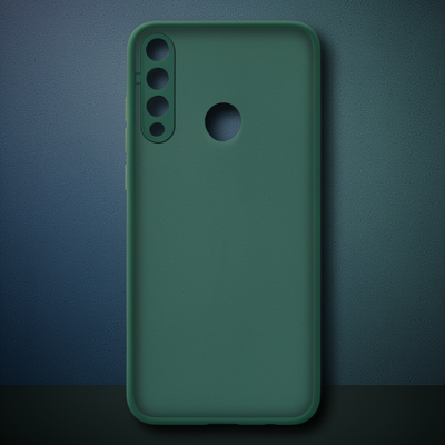 Huawei Y6p Kılıf Montreal Silikon Kapak - Yeşil