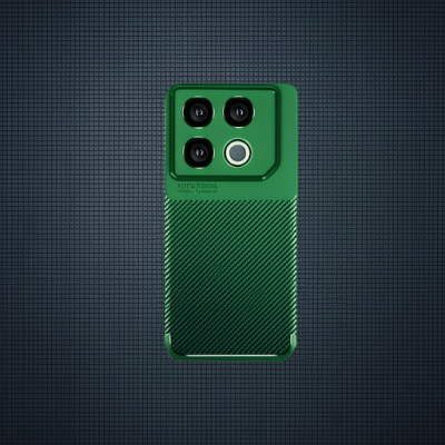 İnfinix Gt 20 Pro Kılıf Auto Focus Karbon Kapak - Koyu Yeşil